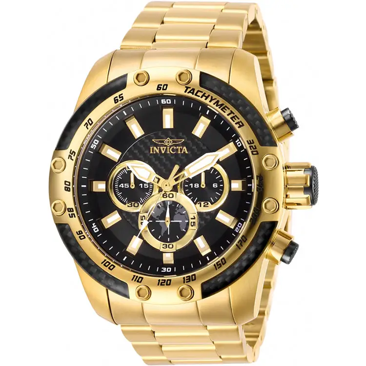 Invicta Men’s Speedway Quartz Chrono 100m Gold Tone
