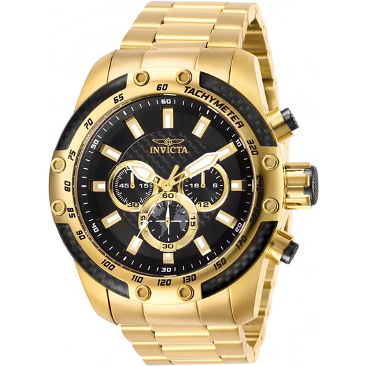 Invicta Men’s Speedway Quartz Chrono 100m Gold Tone