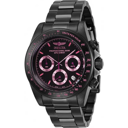 Invicta Men’s Speedway Quartz Chrono 200m Black Stainless