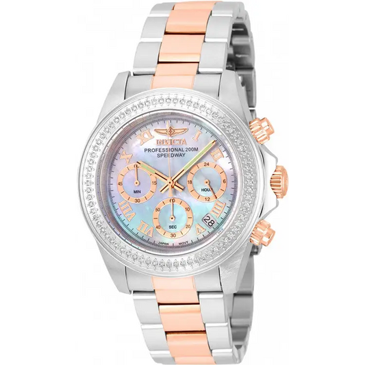 Invicta Men’s Speedway Quartz Chronograph Platinum Dial