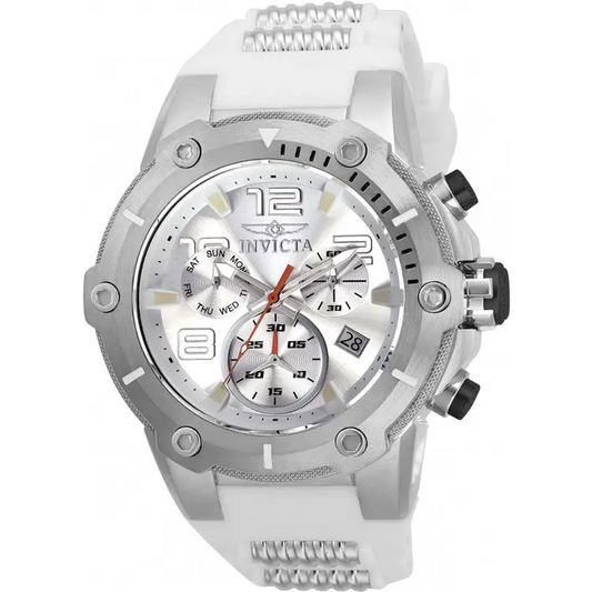 Invicta Men’s Speedway Quartz Chronograph Silver Dial Watch