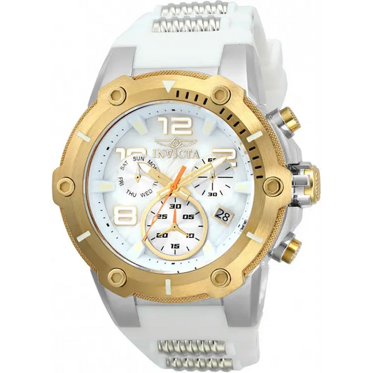 Invicta Men’s Speedway Quartz Chronograph White Dial Watch