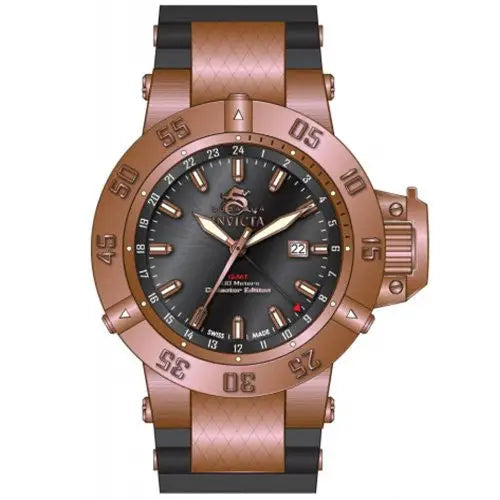 Invicta Men’s Subaqua 500m GMT Rose Gold Plated Stainless
