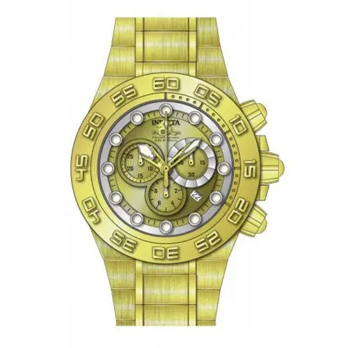 Invicta Men’s Subaqua Chronograph 100m Gold Tone Stainless