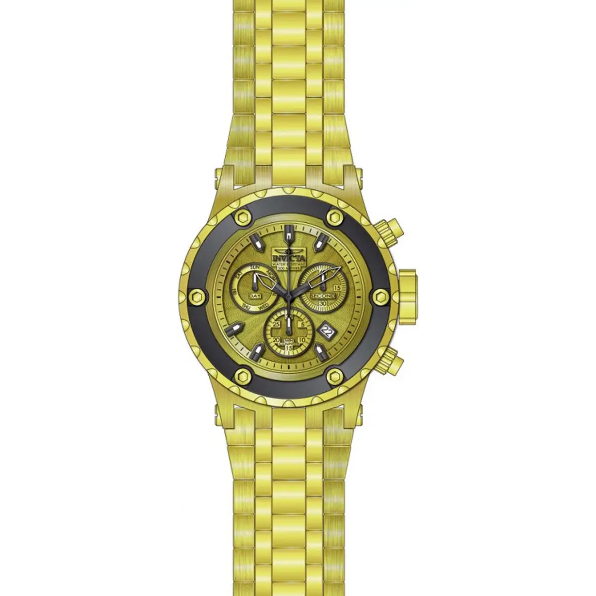 Invicta Men's Gold Tone Stainless Steel Watch