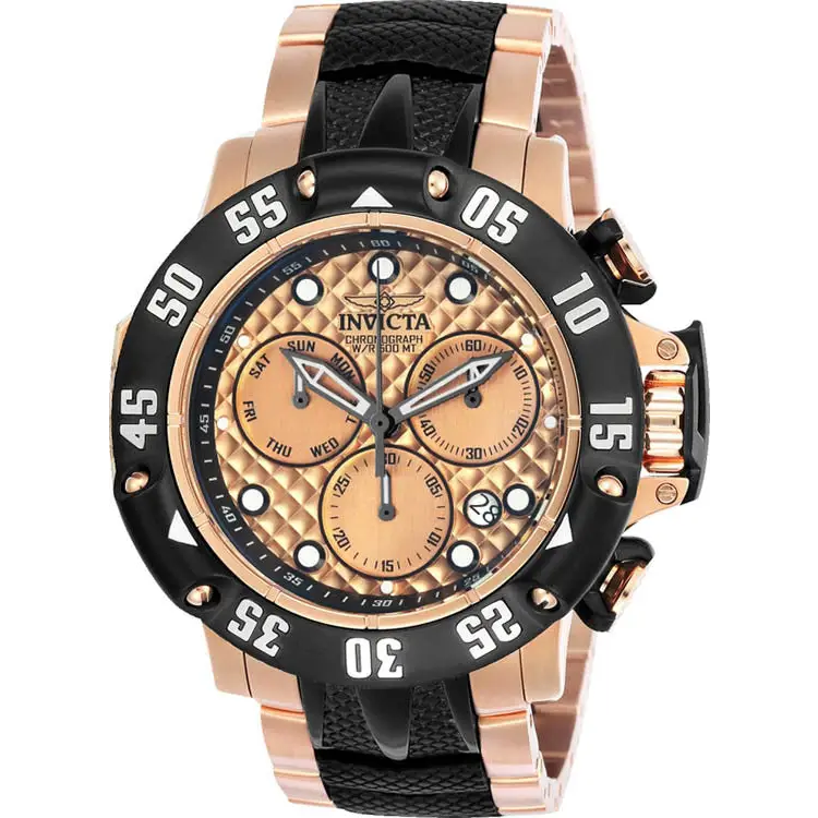 Invicta Men’s Subaqua Quartz Chronograph Rose Gold Dial