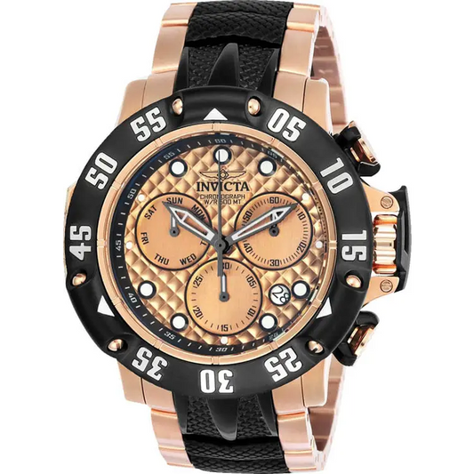 Invicta Men’s Subaqua Quartz Chronograph Rose Gold Dial