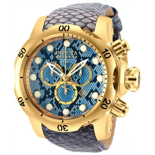Invicta Men’s Venom Chrono 1000m Snakeskin Pattern Blue