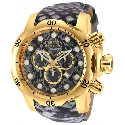 Invicta Men’s Venom Chrono 1000m Snakeskin Pattern Grey