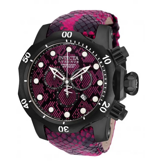 Invicta Men’s Venom Chronograph 1000m Pink Reptile Print