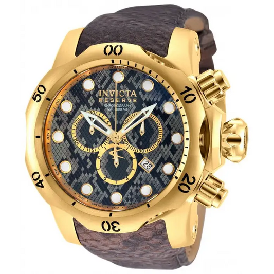 Invicta Men’s Venom Chronograph Caramel Snake Pattern