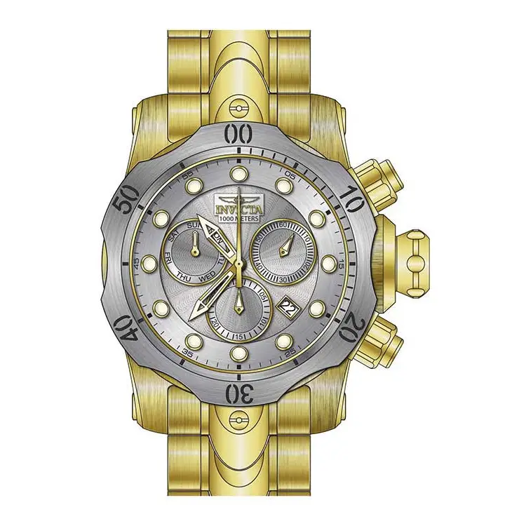 Invicta Men’s Venom Quartz Chronograph Antique Silver Dial