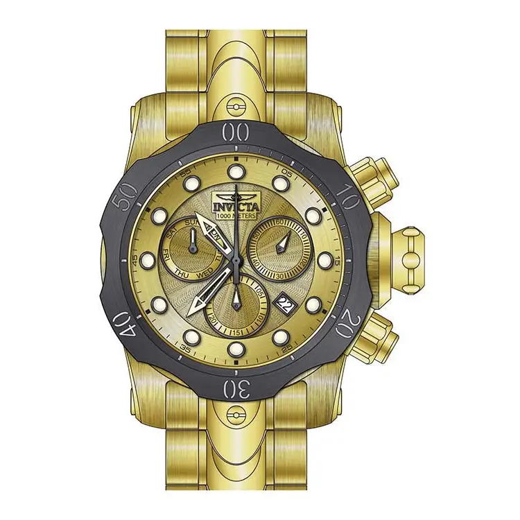 Invicta Men’s Venom Quartz Chronograph Gold Dial Watch 23894