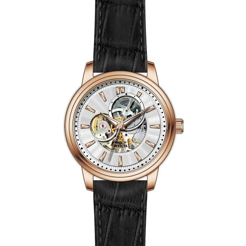 Invicta Men’s Vintage Automatic 3 Hand Silver Dial Watch