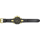 Invicta Venom Chrono 1000m Gold Tone S. Steel Black Silicone