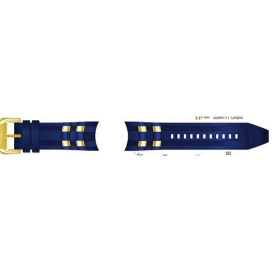 Invicta Watch 26mm Blue Polyurethane Strap (for Pro Diver