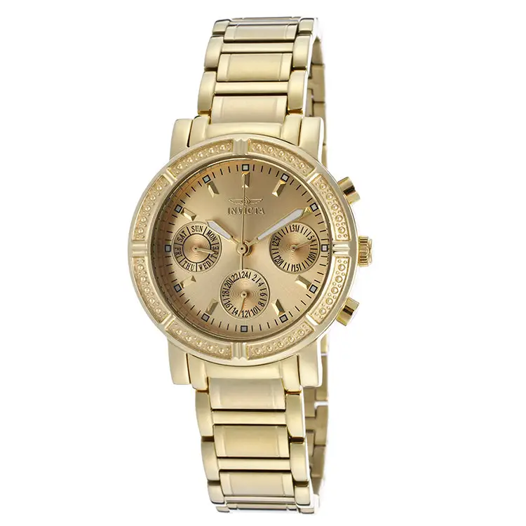 Invicta Wildflower Women’s Analog Gold-Tone Quartz Stainless