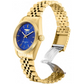 Invicta Women Specialty Quartz Blue Dial Gold Tone Stainless