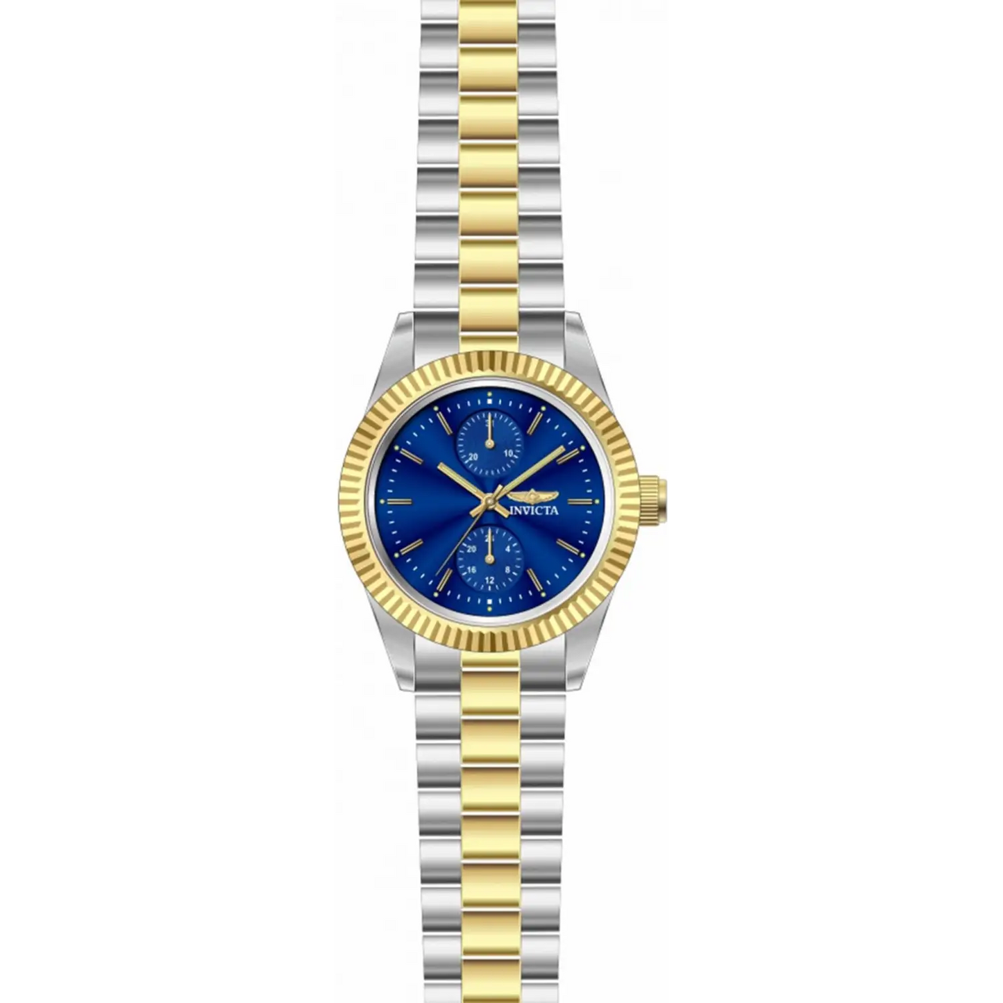 Invicta Women Specialty Quartz Blue Dial Two Tone Stainless