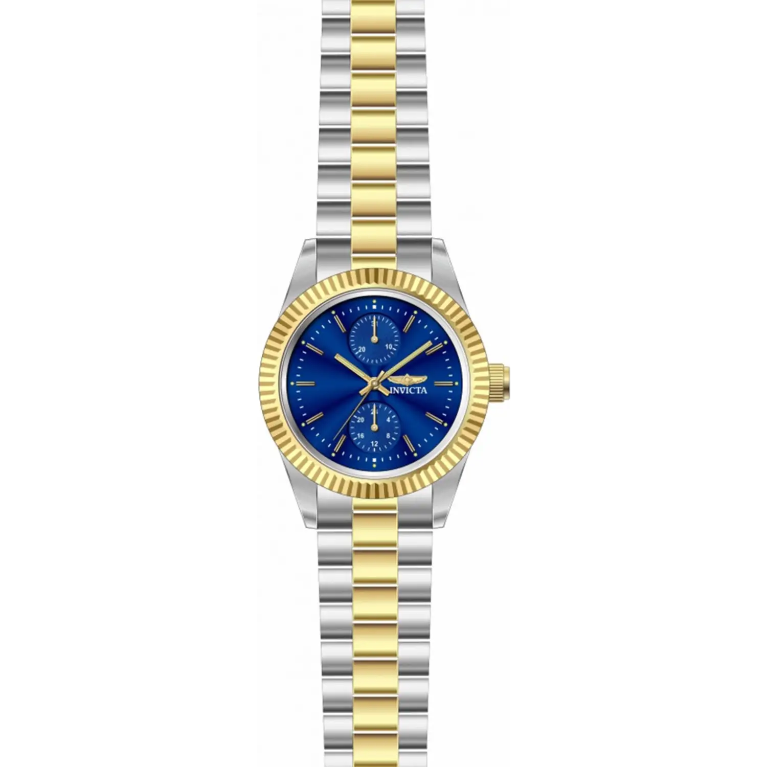 Invicta Women Specialty Quartz Blue Dial Two Tone Stainless