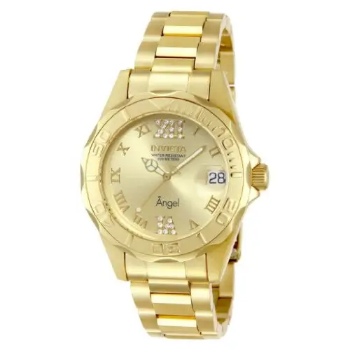 Invicta Women’s 14397 Angel Gold Dial Gold Tone Watch