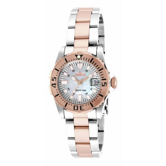 Invicta Women’s 17388 Pro Diver Quartz 3 Hand White Dial