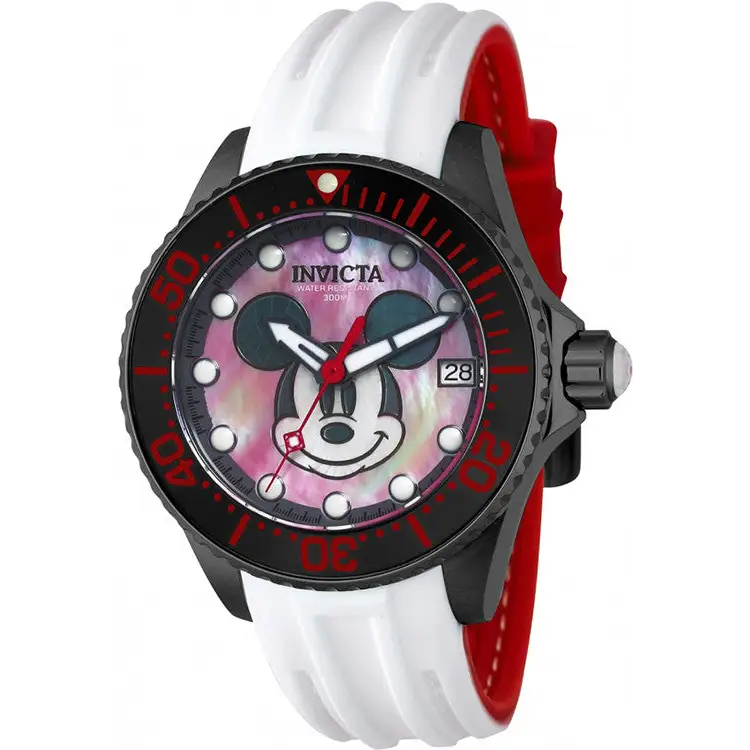 Red Black And White Dial Disney Watch