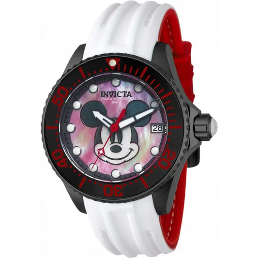 Red Black And White Dial Disney Watch