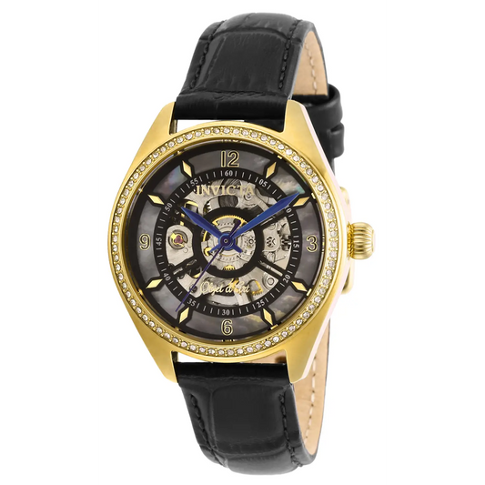 Invicta Women’s 26353 Objet D Art Automatic 3 Hand Black