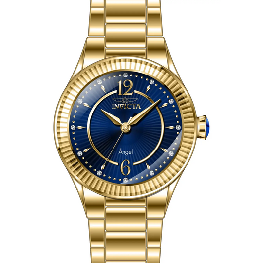 Invicta Women’s 28281 Angel Quartz 3 Hand Blue Dial Watch -