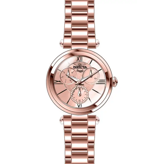 Invicta Women’s 28928 Angel Quartz 3 Hand Rose Gold Dial