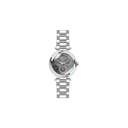 Invicta Women’s 28940 Angel Quartz 3 Hand White Grey Rose