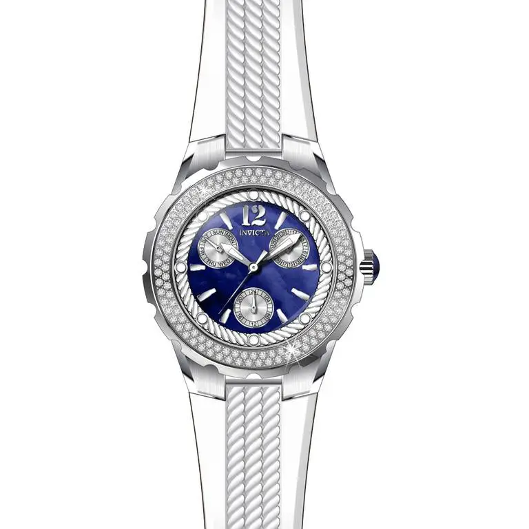Invicta Women’s 29085 Angel Quartz 3 Hand Blue Dial Watch -