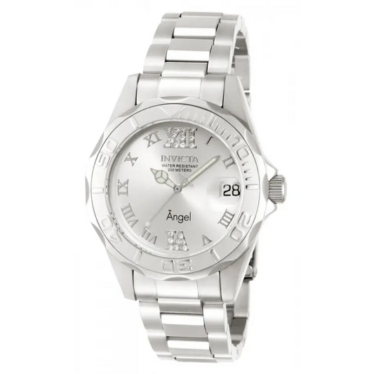 Invicta Women’s Angel 200m Silver Tone Stainless Steel Watch