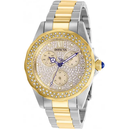 Invicta Women’s Angel Chrono 100m Crystals Two Tone