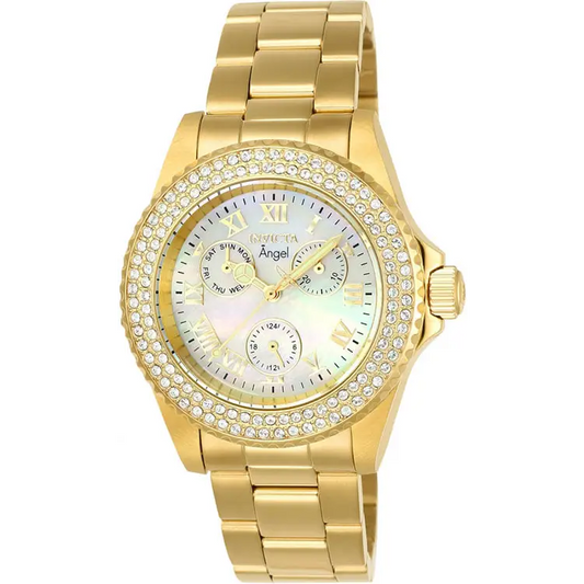 Invicta Women’s Angel Chrono Gold Plated S. Steel Mother