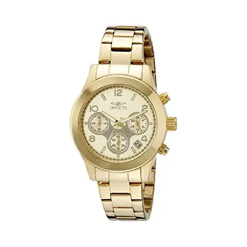 Invicta Women’s Angel Chronograph Gold Plated Stainless