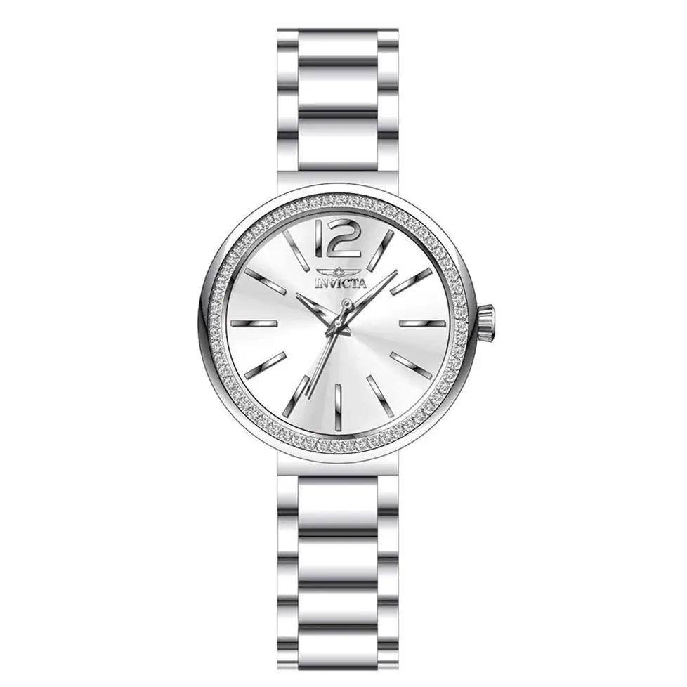 Invicta Women’s Angel Quartz 100m Crystals Stainless Steel