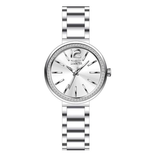 Invicta Women’s Angel Quartz 100m Crystals Stainless Steel