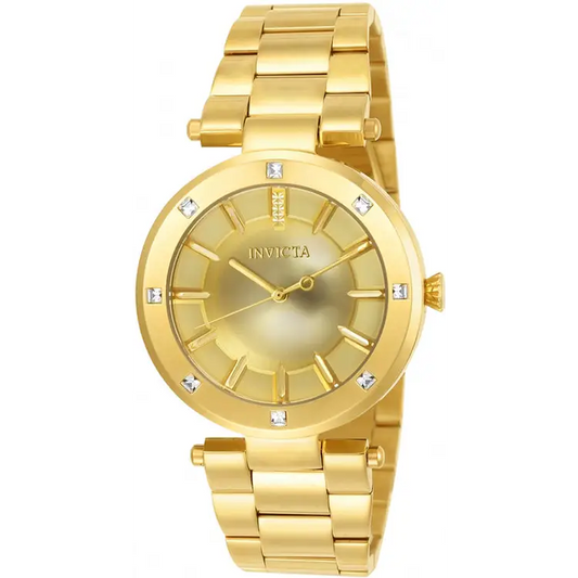 Invicta Women’s Angel Quartz 100m Gold-Plated Stainless