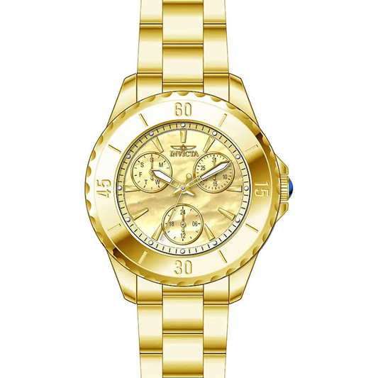 Invicta Women’s Angel Quartz 100m Gold Tone Stainless Steel