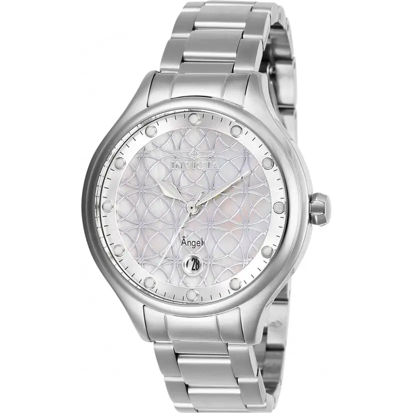 Invicta Women’s Angel Quartz 100m MOP Stainless Steel Watch