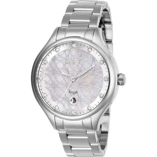 Invicta Women’s Angel Quartz 100m MOP Stainless Steel Watch