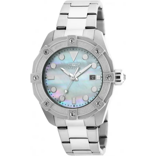 Invicta Women’s Angel Quartz 3 Hand White Dial Watch 20318 -