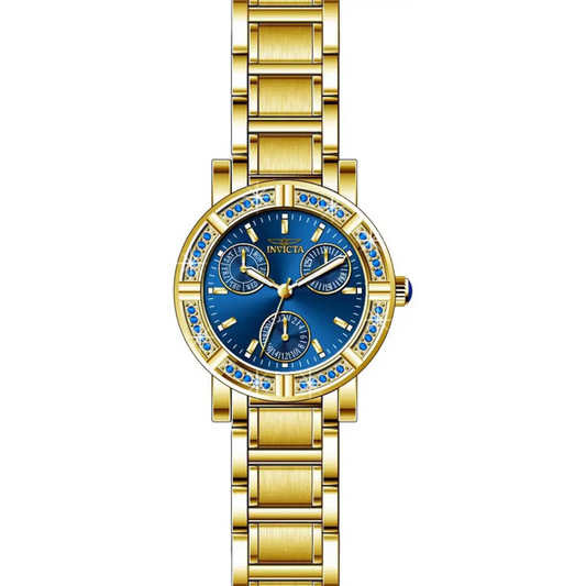 Invicta Women’s Angel Quartz Blue Dial Gold Tone Stainless