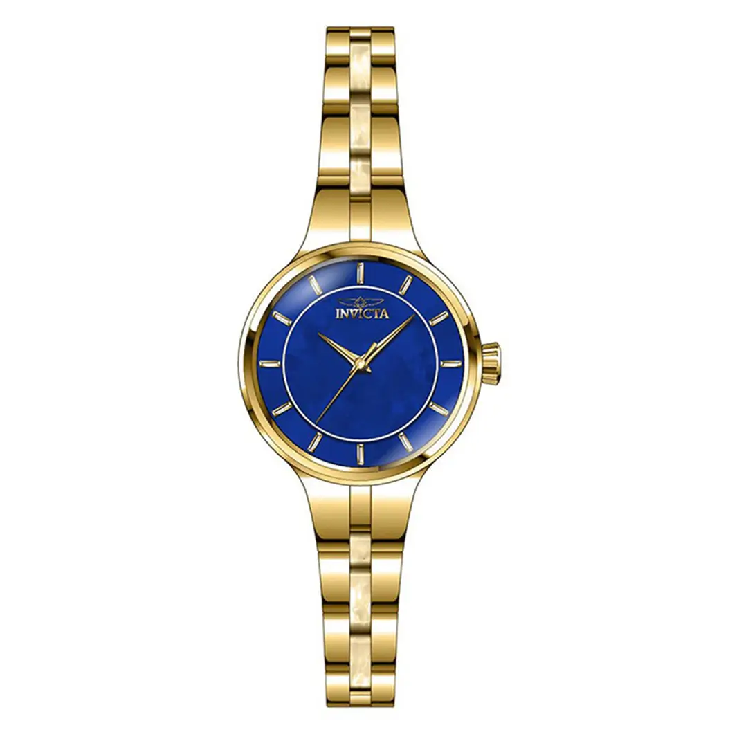Invicta Women’s Angel Quartz Blue MOP Stainless