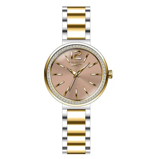 Invicta Women’s Angel Quartz Brown Dial Two Tone Stainless