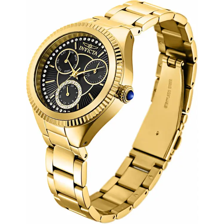 Invicta Women’s Angel Quartz Chrono 100m Gold Tone Stainless