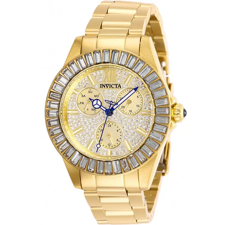 Invicta Women’s Angel Quartz Chrono 100m Gold Tone Stainless