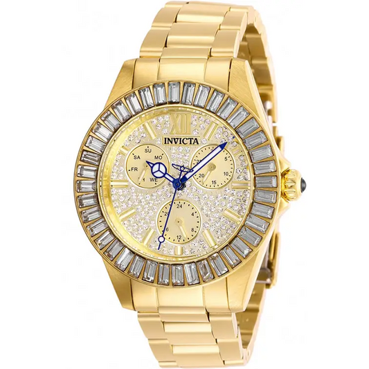 Invicta Women’s Angel Quartz Chrono 100m Gold Tone Stainless